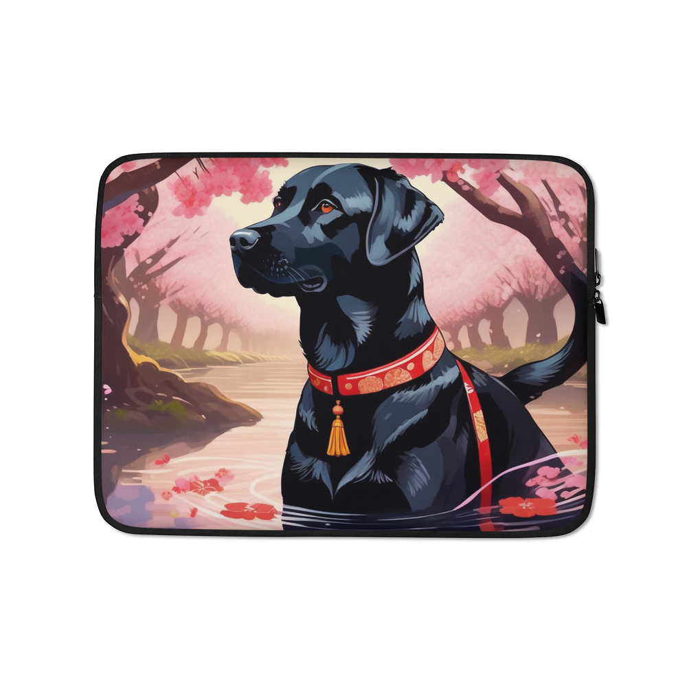 PugMug Custom Black Labrador Retriever Laptop Sleeve