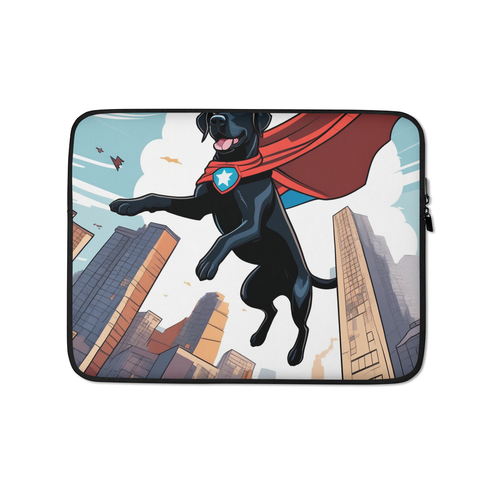 PugMug Custom Black Labrador Retriever Laptop Sleeve