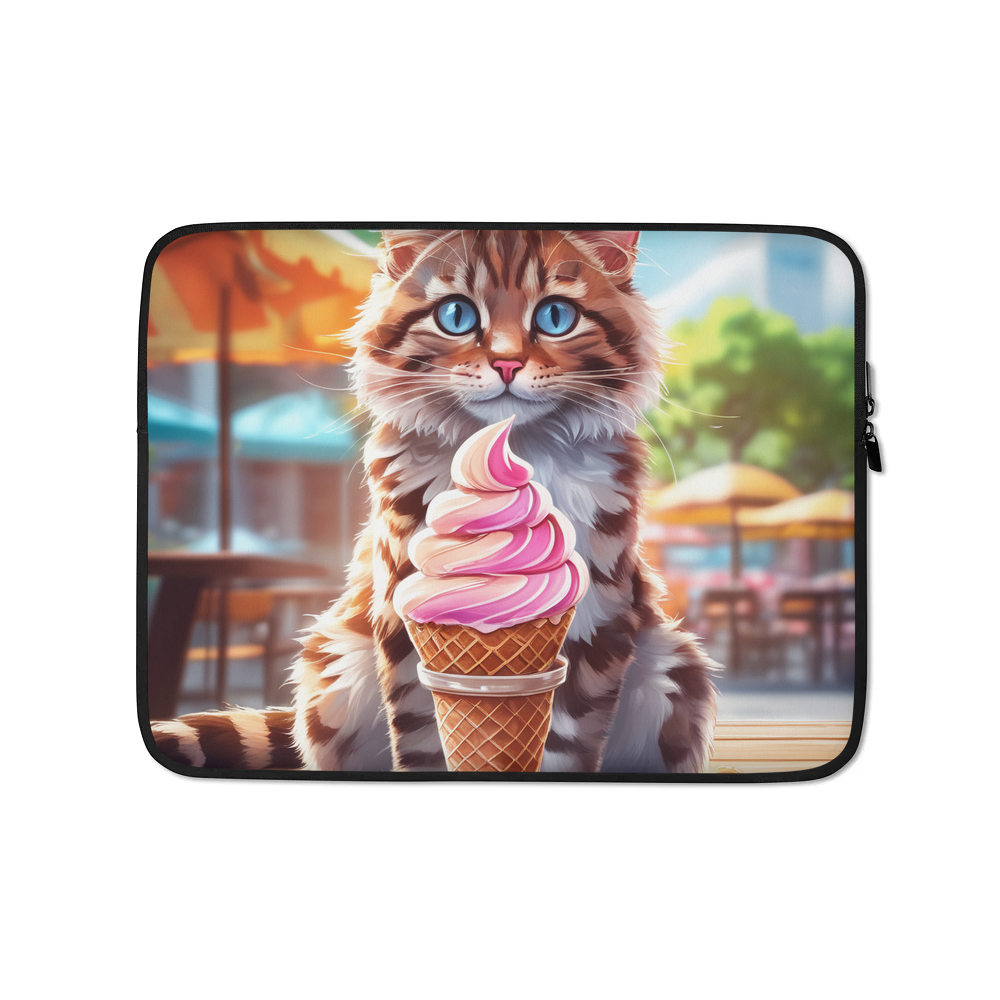 PugMug Custom Tabby Companion Cat Laptop Sleeve