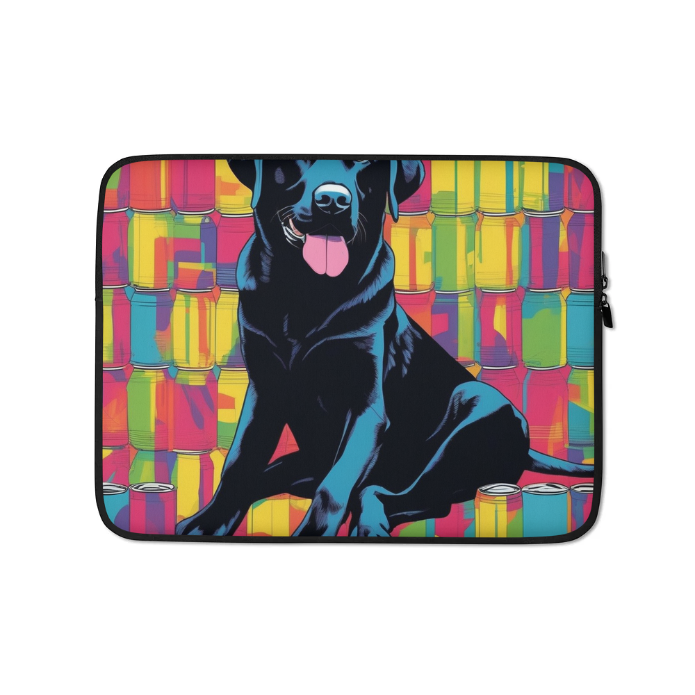 PugMug Custom Black Labrador Retriever Laptop Sleeve