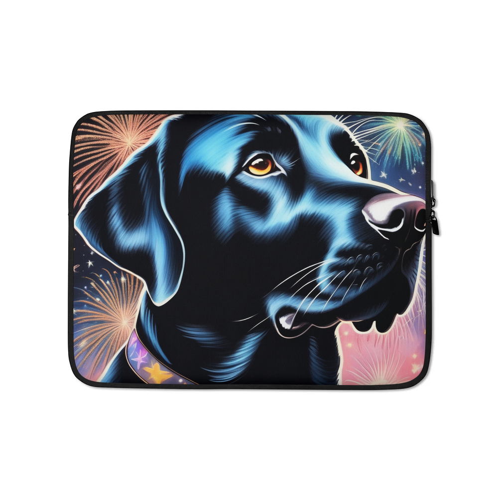 PugMug Custom Black Labrador Retriever Laptop Sleeve