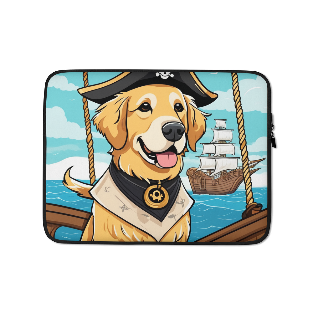 PugMug Custom Golden Retriever Laptop Sleeve