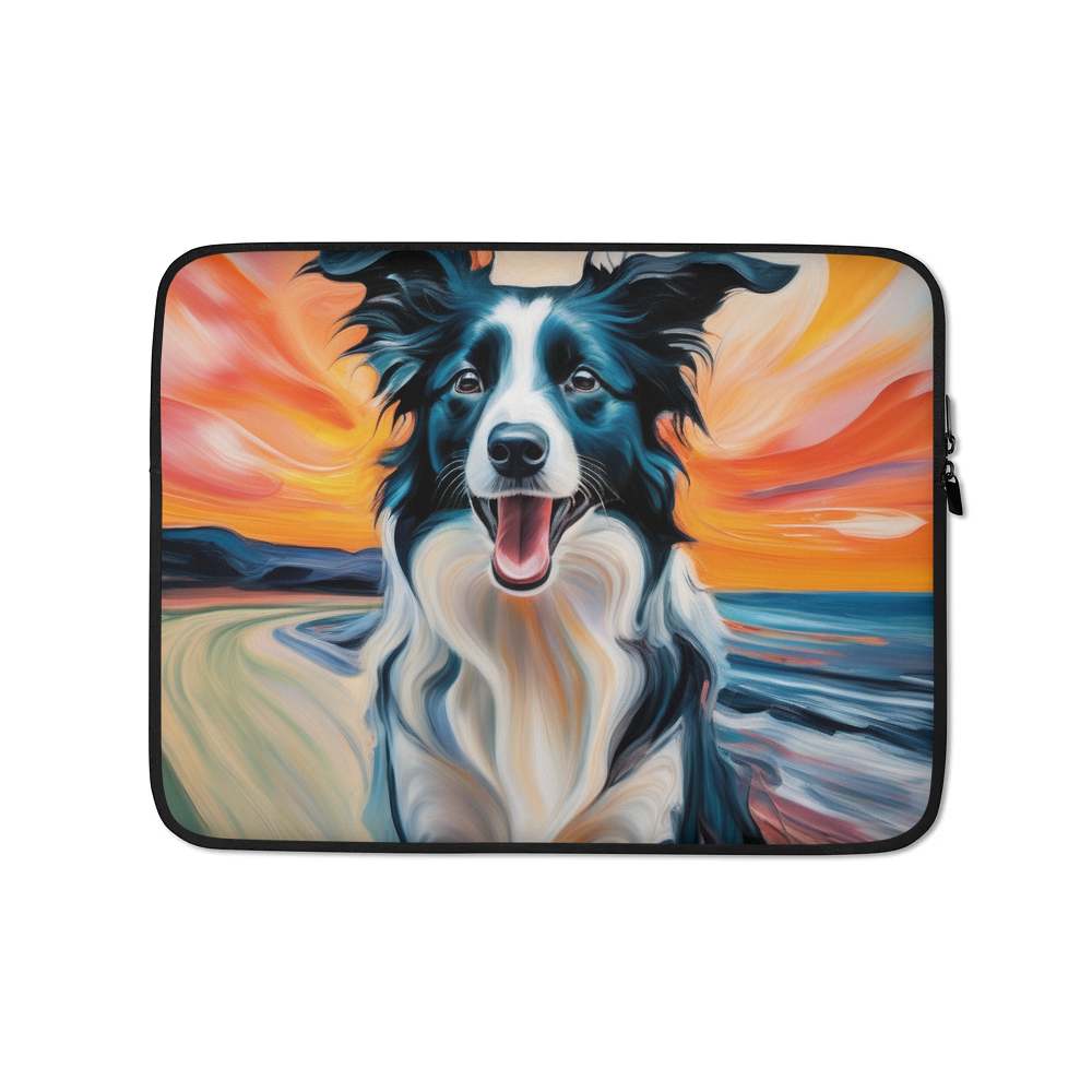 PugMug Custom Border Collie Laptop Sleeve