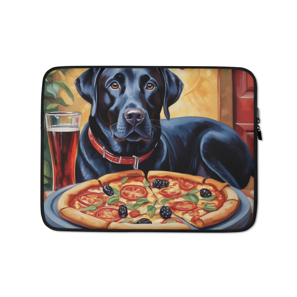 PugMug Custom Black Labrador Retriever Laptop Sleeve