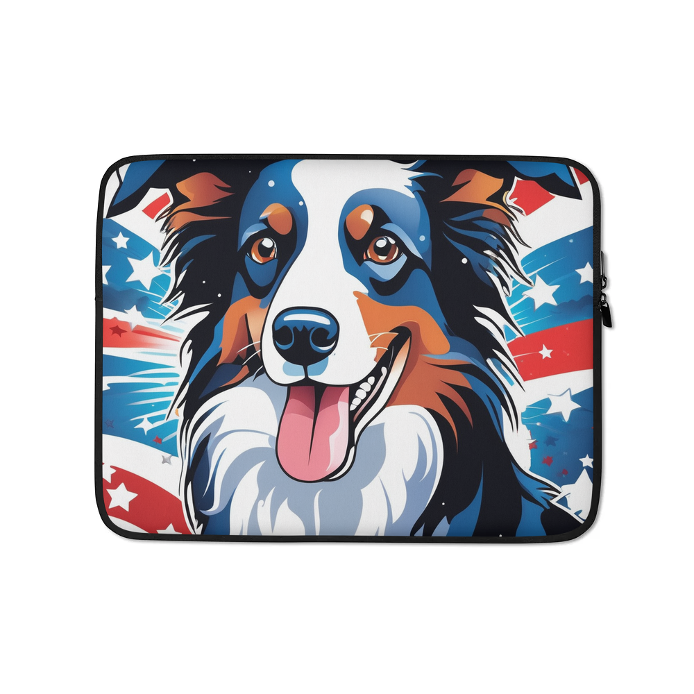 PugMug Custom Border Collie Laptop Sleeve
