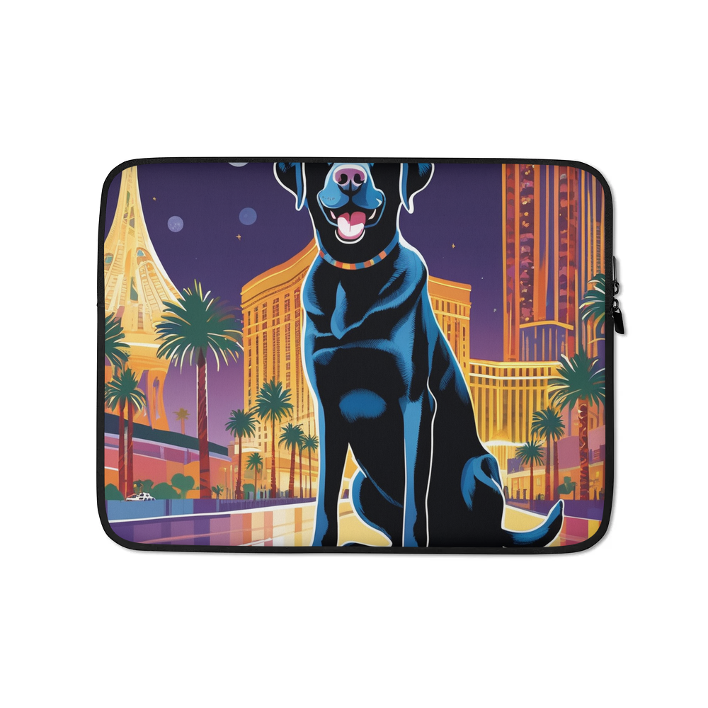 PugMug Custom Black Labrador Retriever Laptop Sleeve