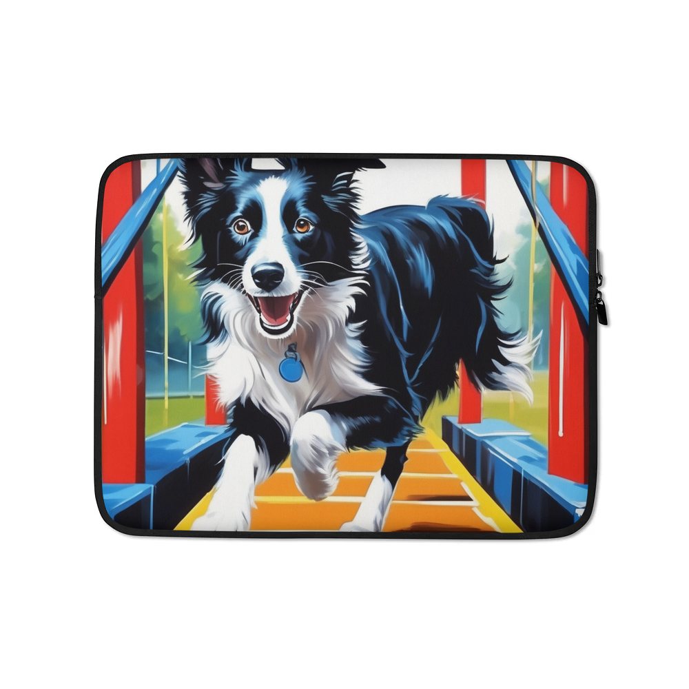 PugMug Custom Border Collie Laptop Sleeve