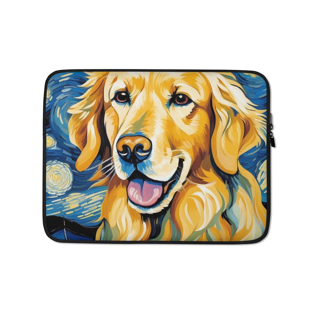 PugMug Custom Golden Retriever Laptop Sleeve