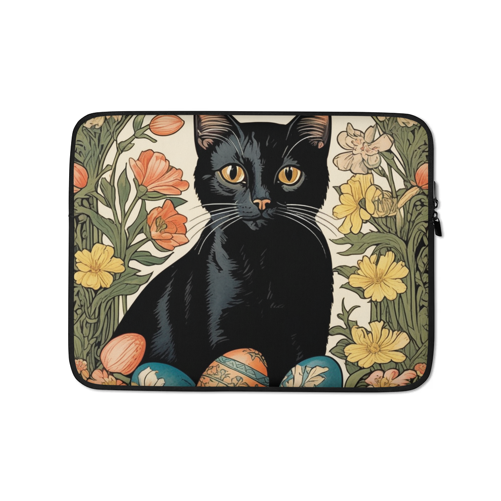 PugMug Custom Black Exotic Cat Laptop Sleeve