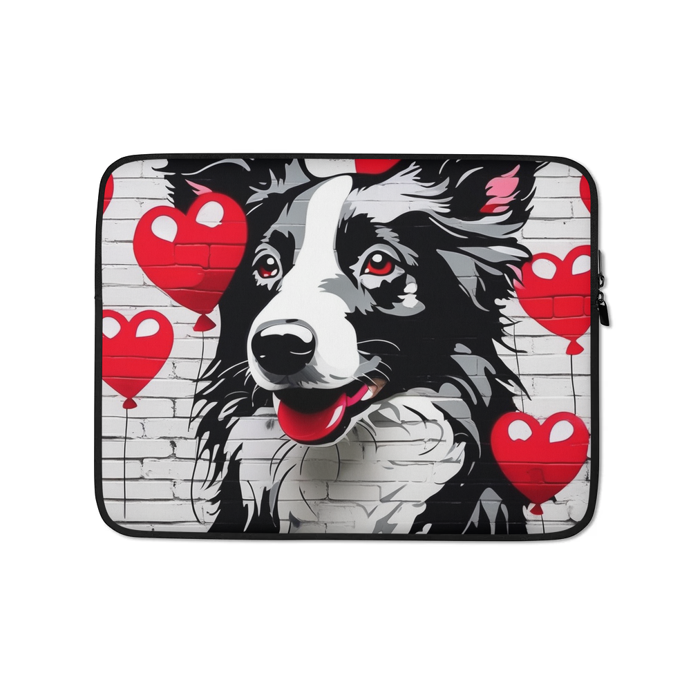 PugMug Custom Border Collie Laptop Sleeve