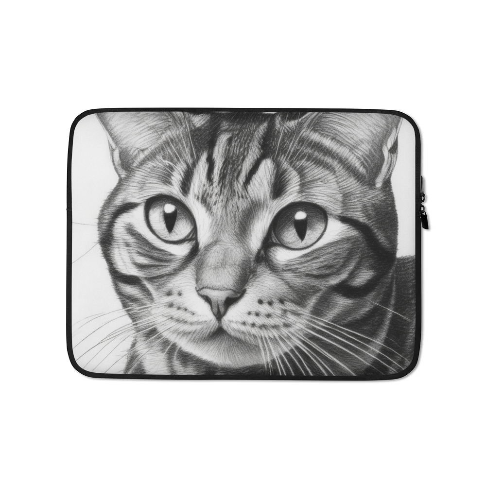 PugMug Custom Tabby American Shorthair Cat Laptop Sleeve