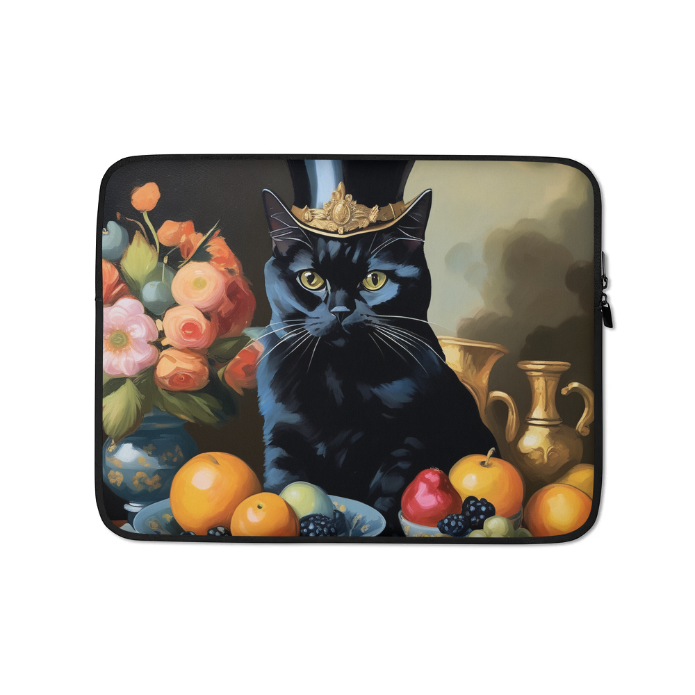 PugMug Custom Black British Shorthair Cat Laptop Sleeve