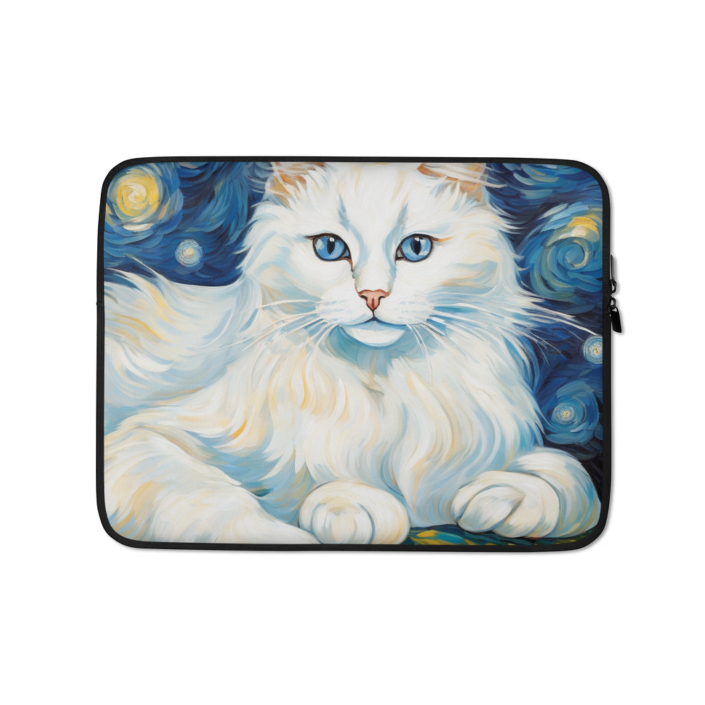 PugMug Custom White Ragdoll Cat Laptop Sleeve
