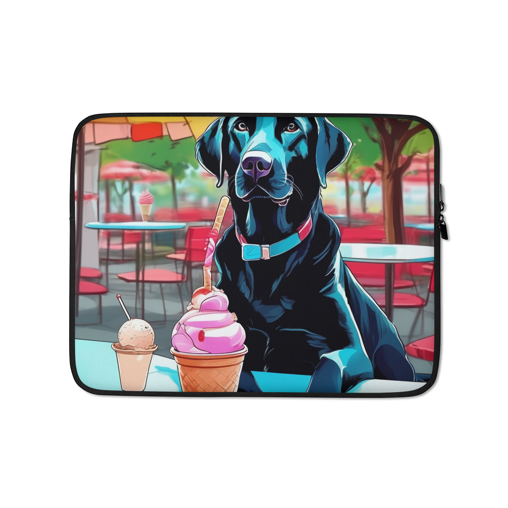 PugMug Custom Black Labrador Retriever Laptop Sleeve