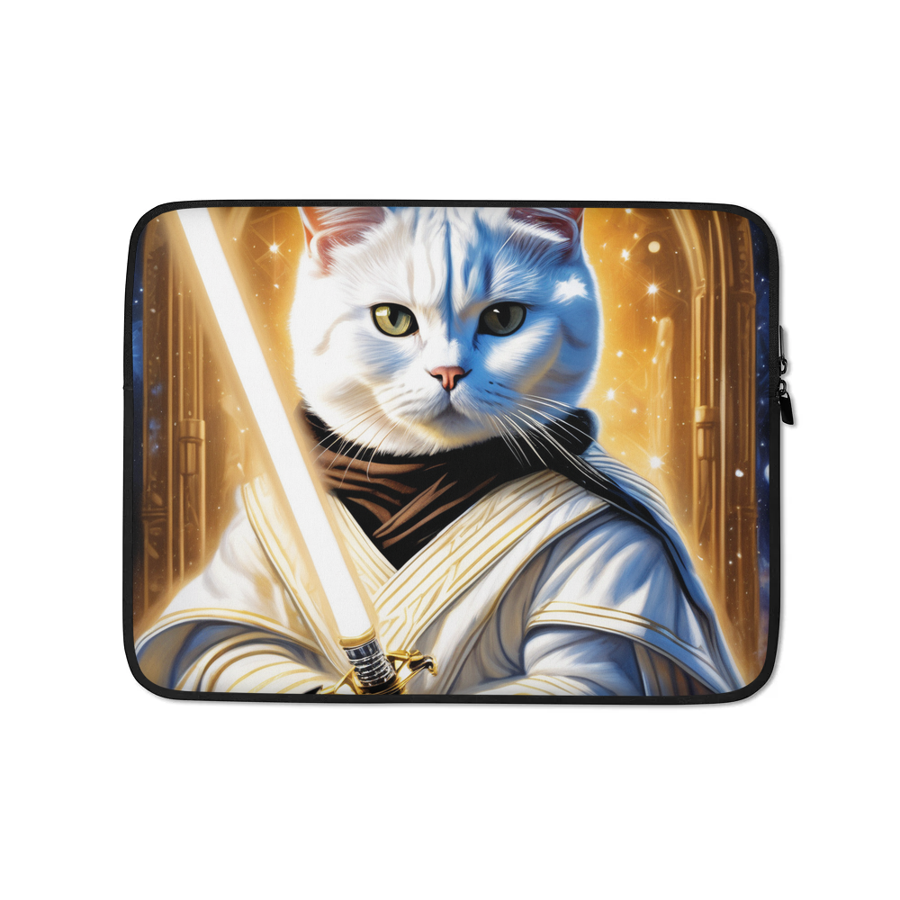 PugMug Custom White British Shorthair Cat Laptop Sleeve