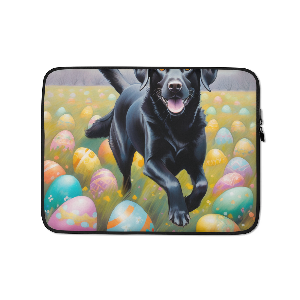PugMug Custom Black Labrador Retriever Laptop Sleeve