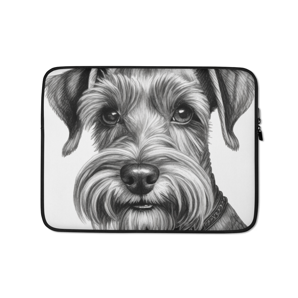 PugMug Custom Miniature Schnauzer Laptop Sleeve