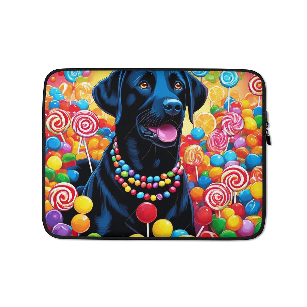 PugMug Custom Black Labrador Retriever Laptop Sleeve