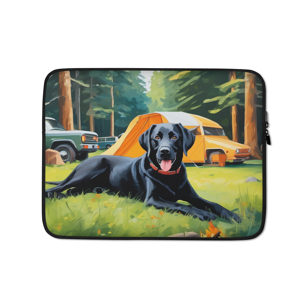 PugMug Custom Black Labrador Retriever Laptop Sleeve