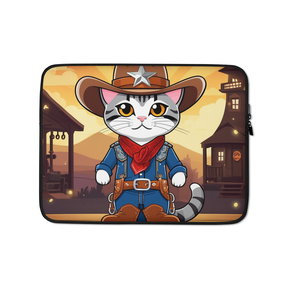 PugMug Custom Tabby American Shorthair Cat Laptop Sleeve