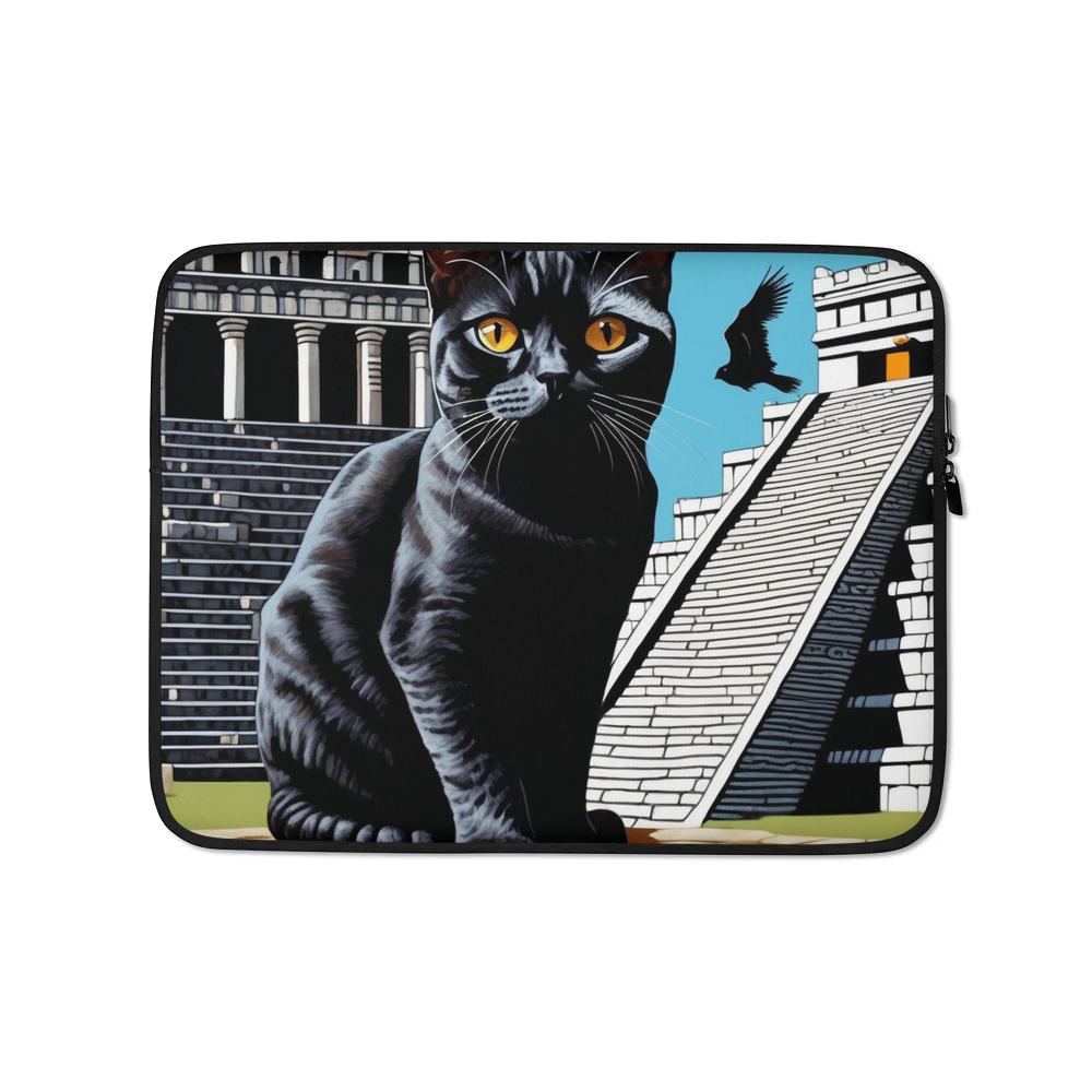 PugMug Custom Black British Shorthair Cat Laptop Sleeve
