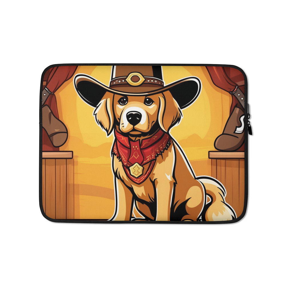 PugMug Custom Golden Retriever Laptop Sleeve