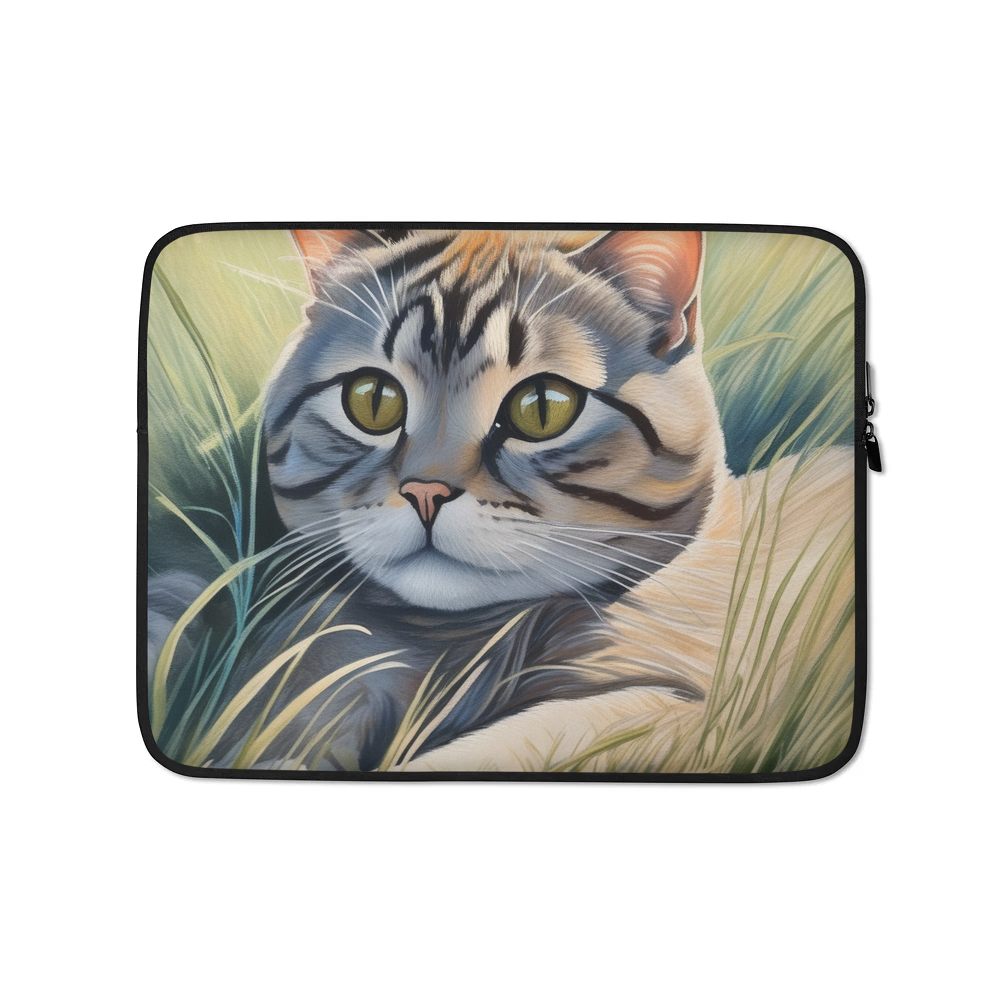 PugMug Custom Tabby Scottish Fold Cat Laptop Sleeve