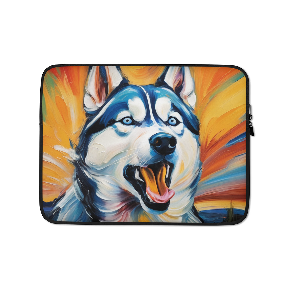 PugMug Custom Siberian Husky Laptop Sleeve