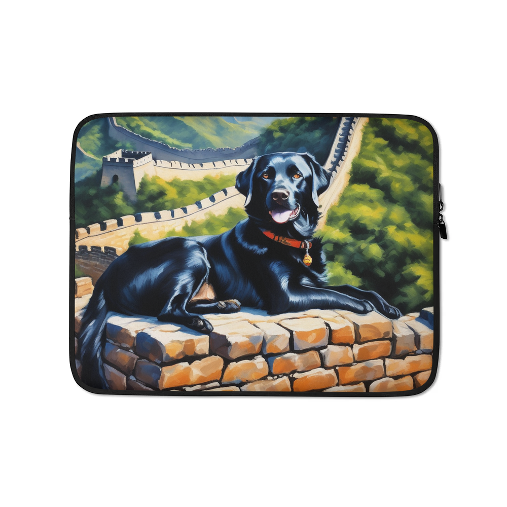 PugMug Custom Black Labrador Retriever Laptop Sleeve
