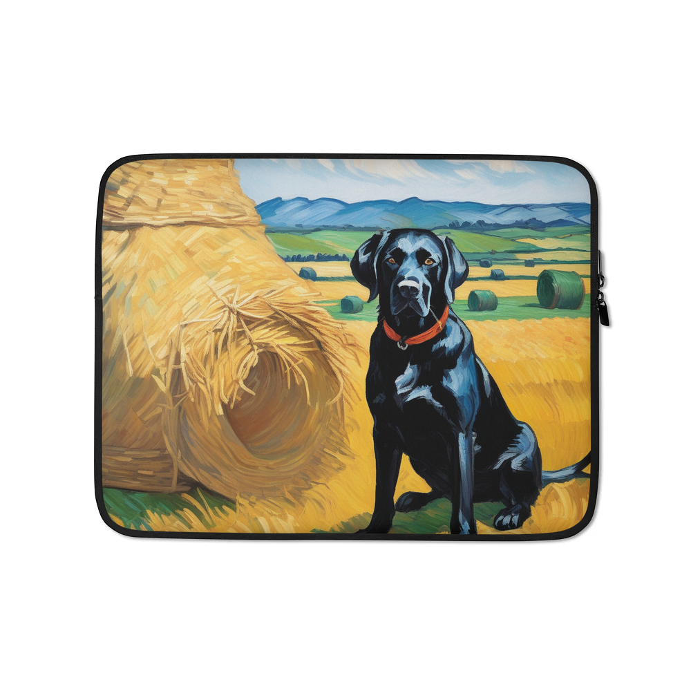 PugMug Custom Black Labrador Retriever Laptop Sleeve