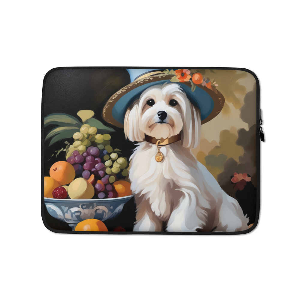 PugMug Custom White Havanese Dog Laptop Sleeve