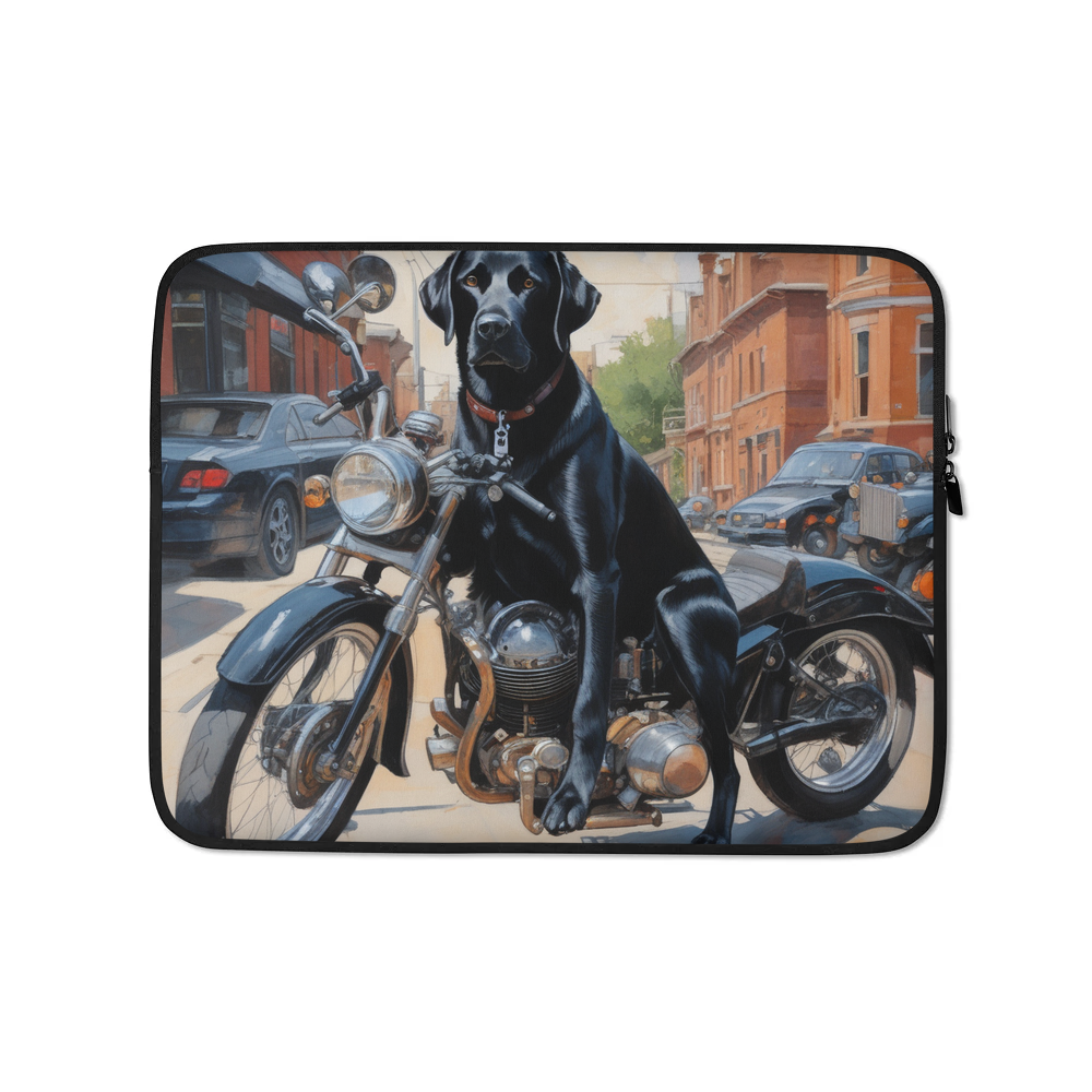 PugMug Custom Black Labrador Retriever Laptop Sleeve
