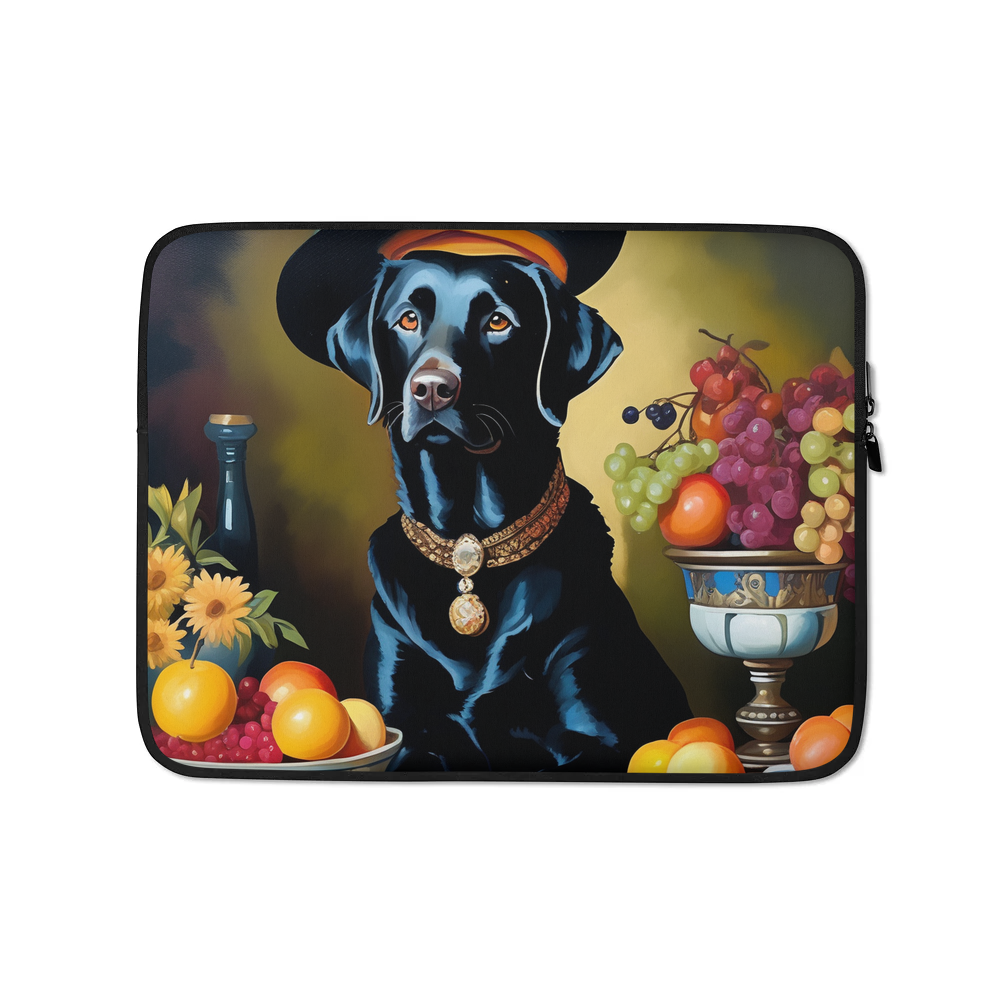 PugMug Custom Black Labrador Retriever Laptop Sleeve