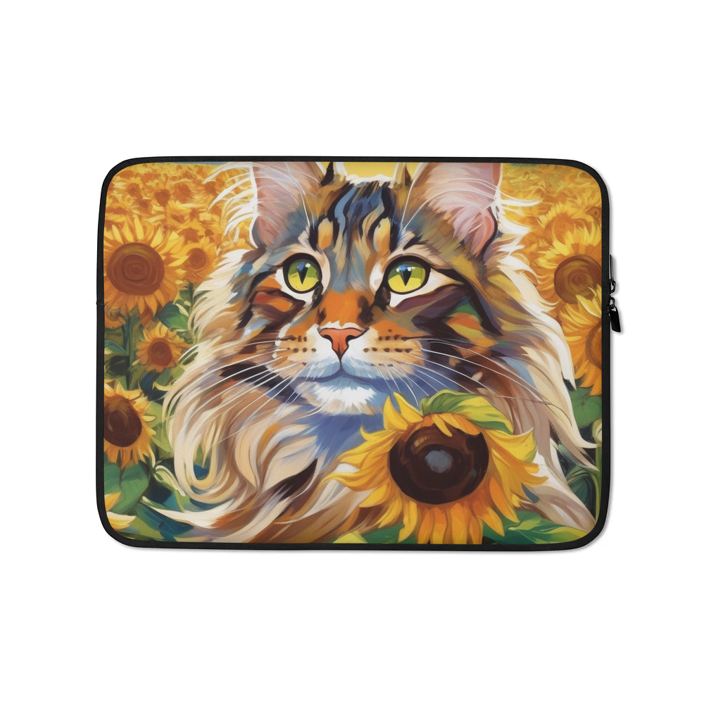 PugMug Custom Tabby Maine Coon Cat Laptop Sleeve