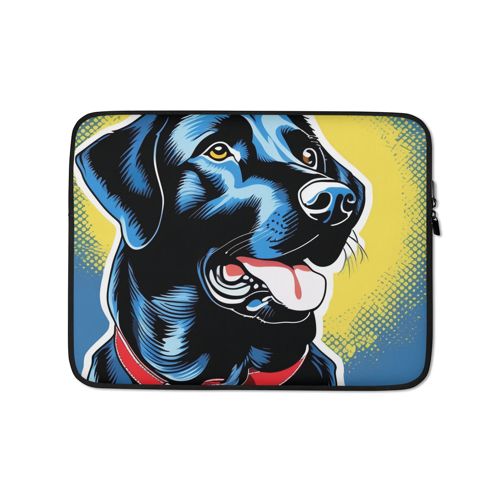 PugMug Custom Black Labrador Retriever Laptop Sleeve