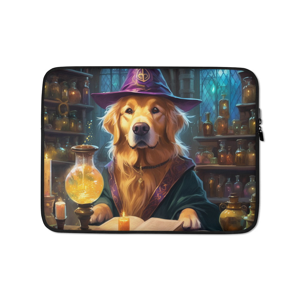 PugMug Custom Golden Retriever Laptop Sleeve