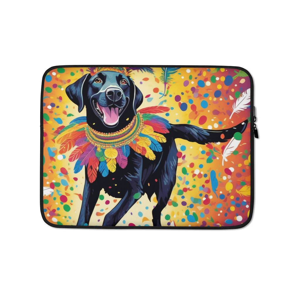 PugMug Custom Black Labrador Retriever Laptop Sleeve