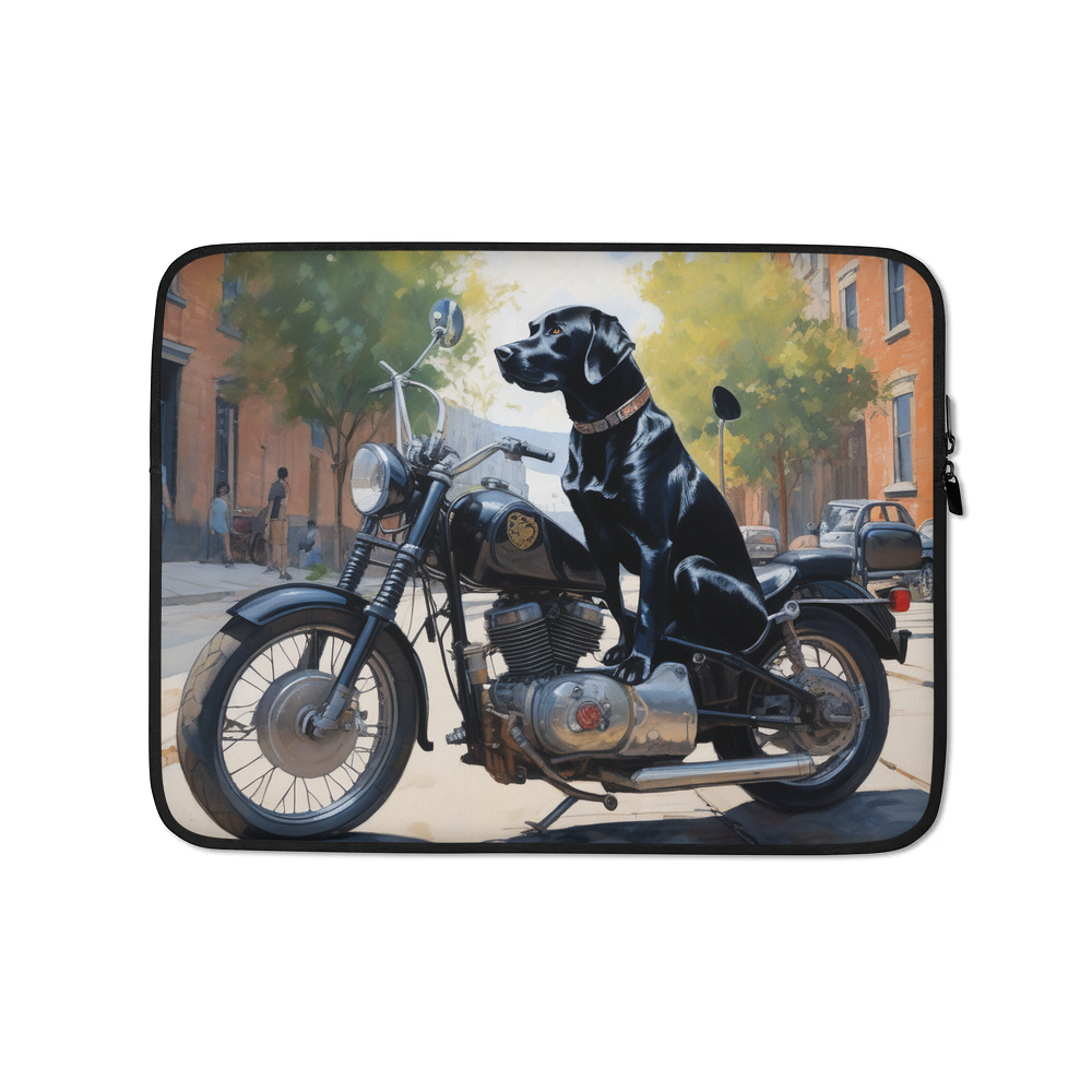 PugMug Custom Black Labrador Retriever Laptop Sleeve