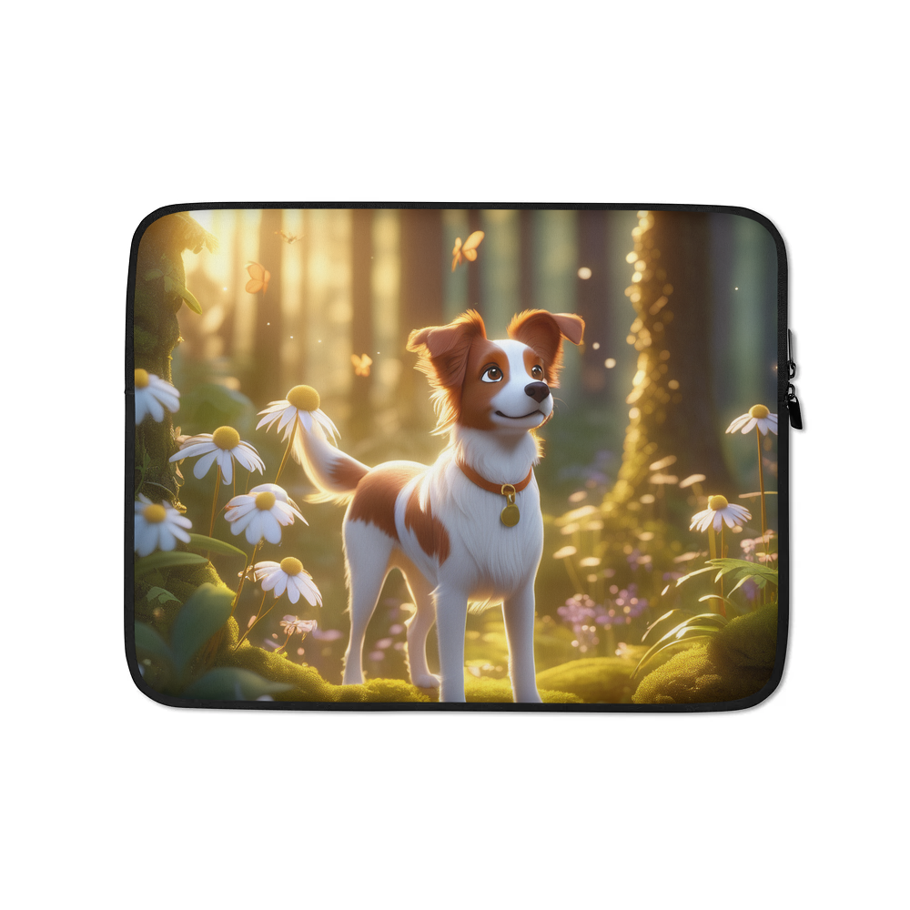PugMug Custom Brittany Dog Laptop Sleeve