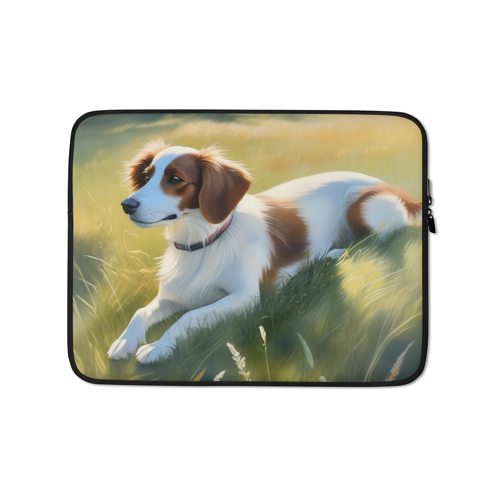 PugMug Custom Brittany Dog Laptop Sleeve