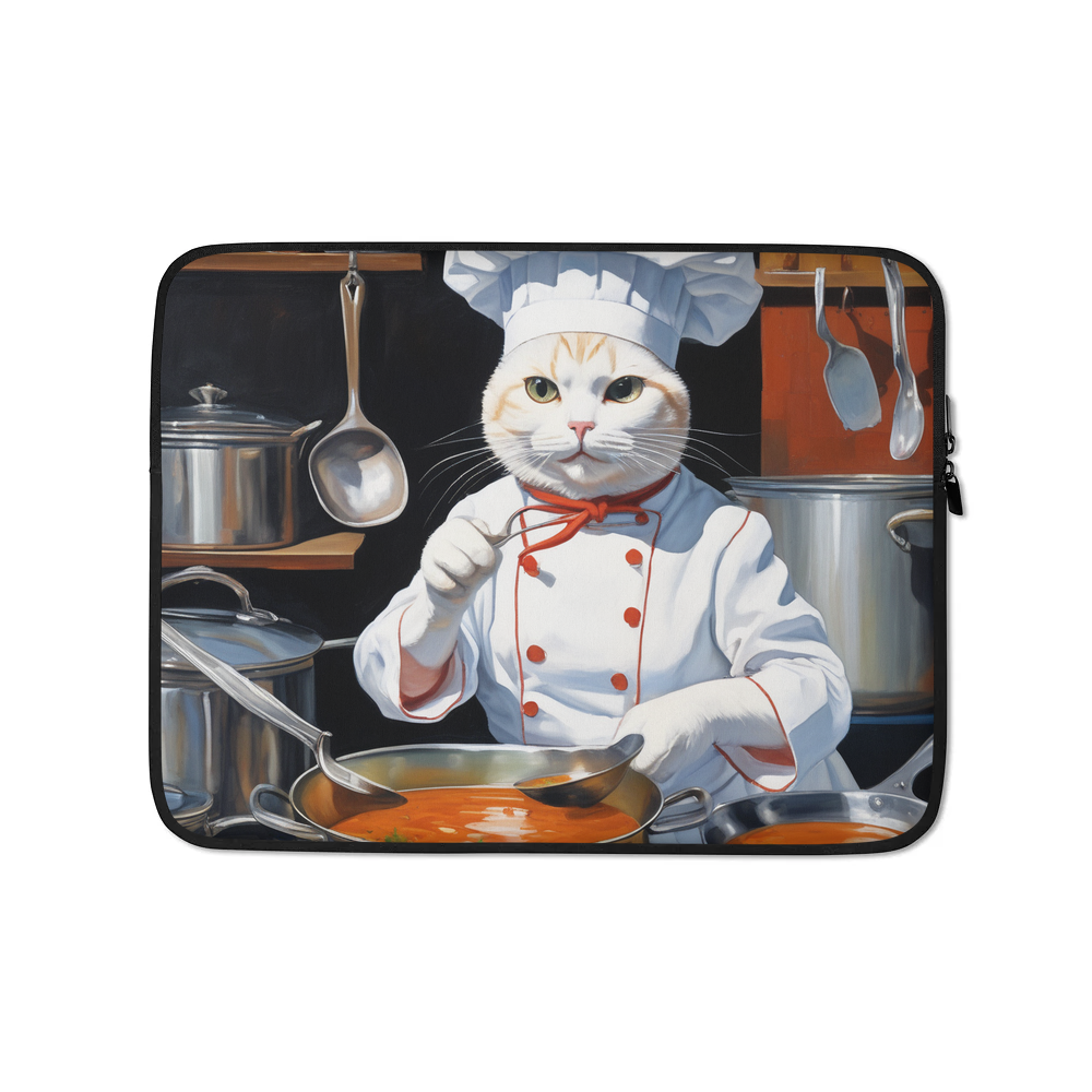 PugMug Custom White Companion Cat Laptop Sleeve