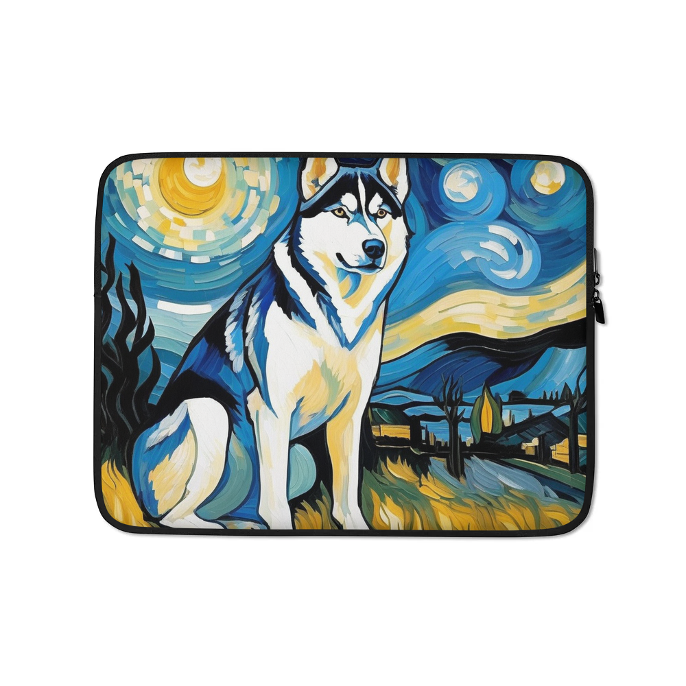 PugMug Custom Siberian Husky Laptop Sleeve