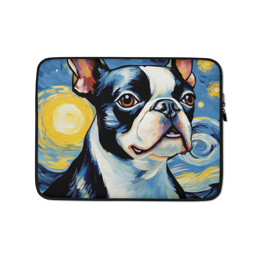 PugMug Custom Boston Terrier Laptop Sleeve