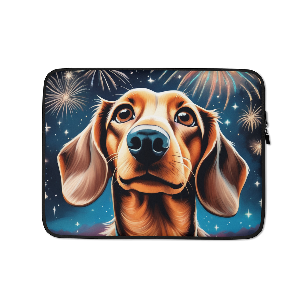 PugMug Custom Tan Dachshund Laptop Sleeve