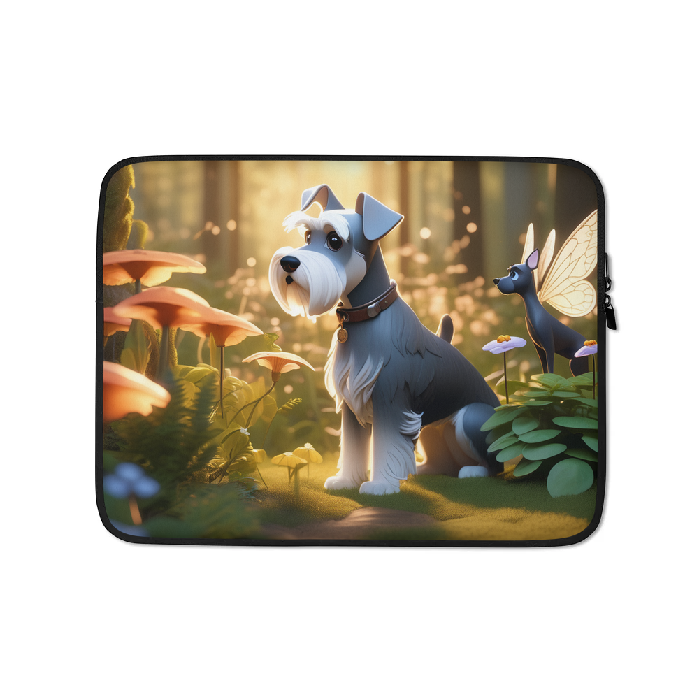 PugMug Custom Miniature Schnauzer Laptop Sleeve