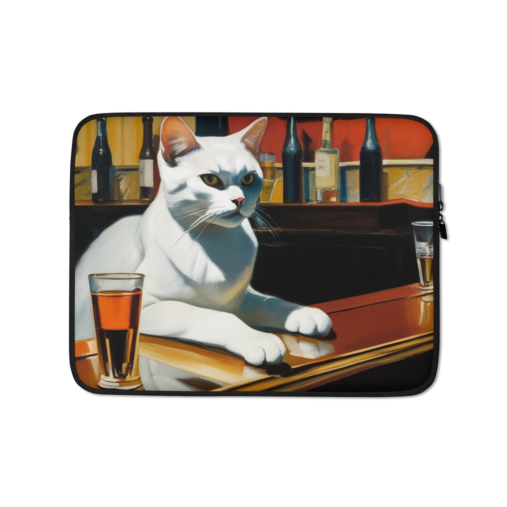 PugMug Custom White British Shorthair Cat Laptop Sleeve