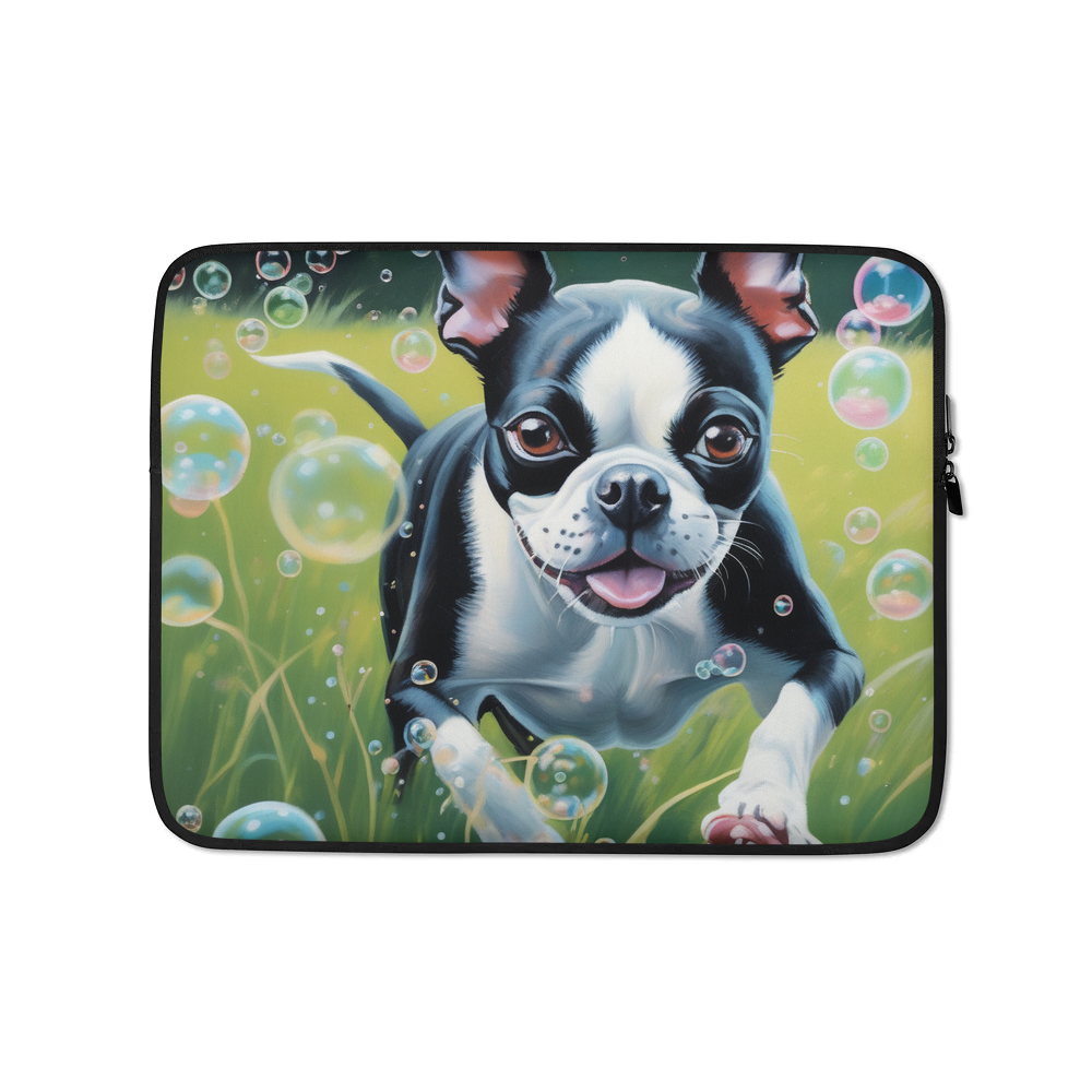 PugMug Custom Boston Terrier Laptop Sleeve