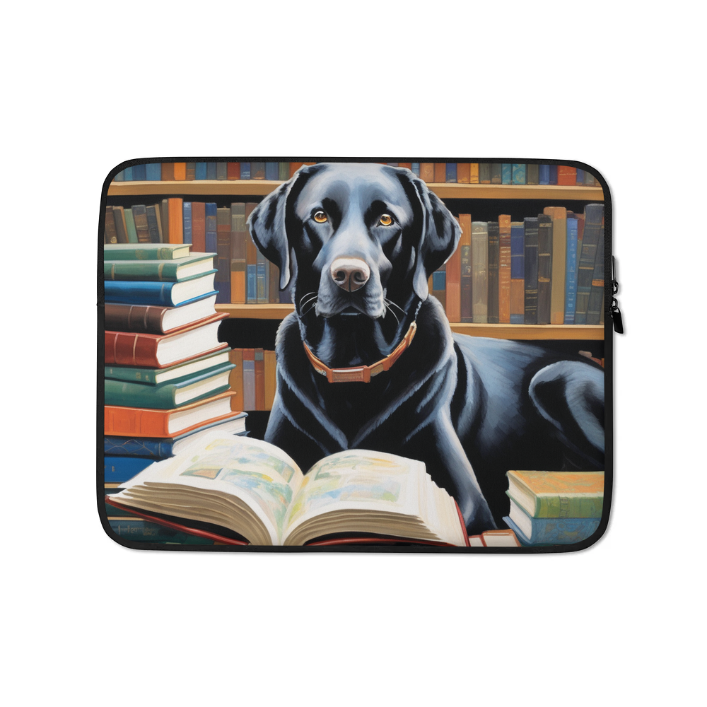 PugMug Custom Black Labrador Retriever Laptop Sleeve