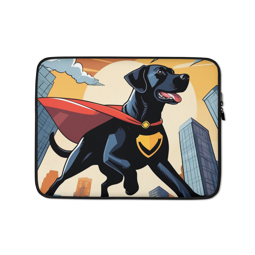 PugMug Custom Black Labrador Retriever Laptop Sleeve