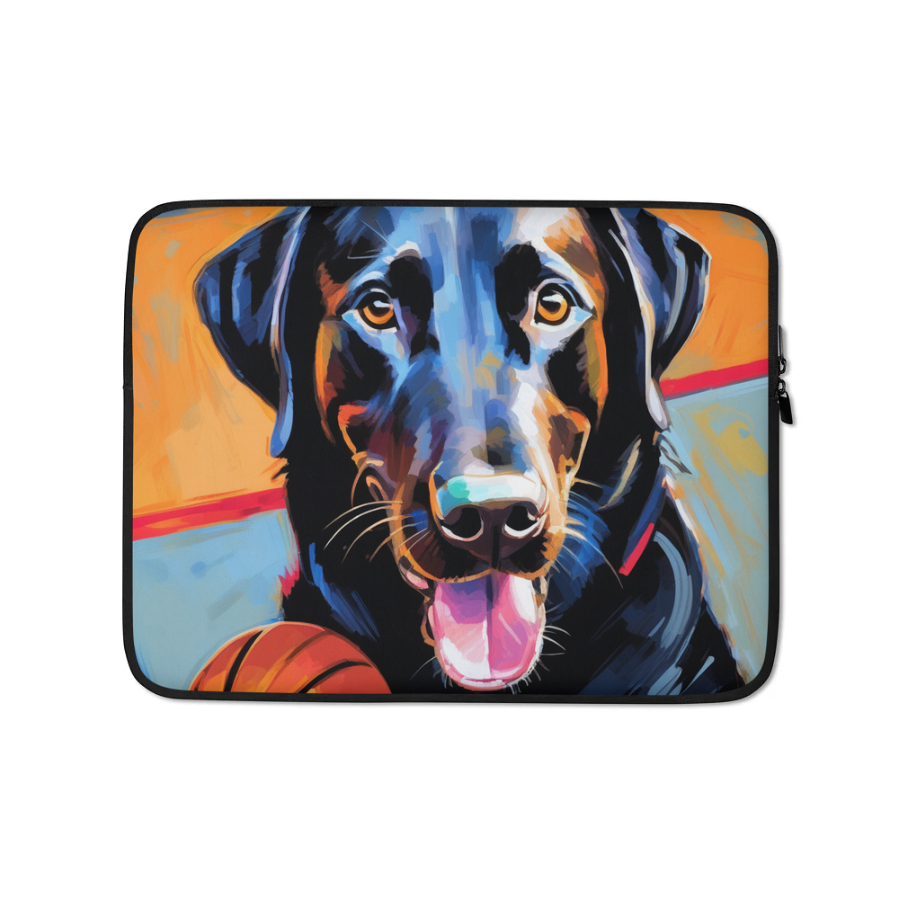 PugMug Custom Black Labrador Retriever Laptop Sleeve